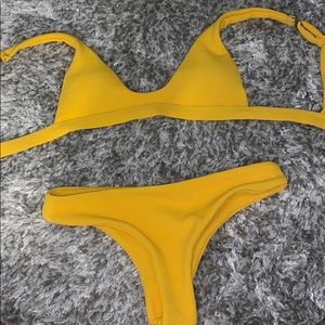 Yellow bikini